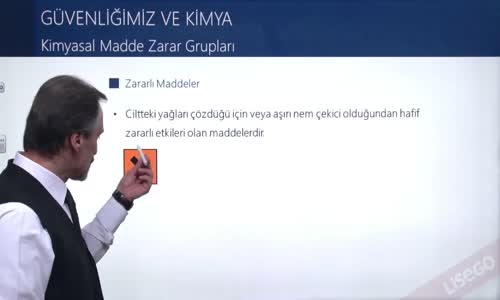 EBA KİMYA LİSE - KİMYA UYGULAMALARINDA İŞ SAĞLIĞI VE GÜVENLİĞİ - KİMYASAL MADDE ZARAR GRUPLARI