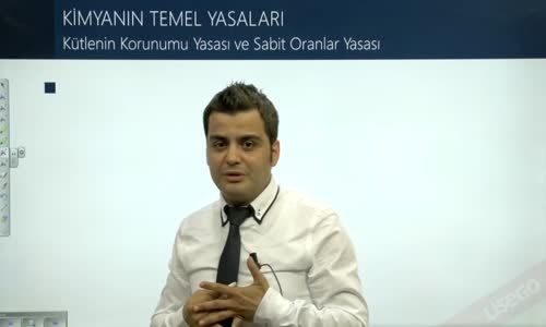 EBA KİMYA LİSE - KİMYANIN TEMEL KANUNLARI - KÜTLENİN KORUNUMU YASASI VE SABİT ORANLAR YASASI