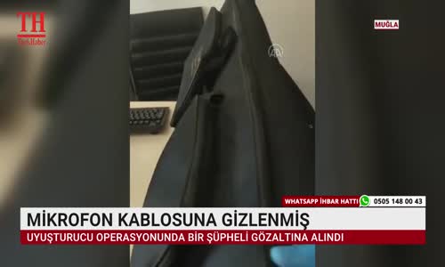 MİKROFON KABLOSUNA GİZLENMİŞ