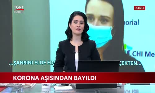 Korona Aşısı Olan Hemşire Canlı Yayında Bayıldı