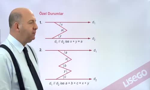 EBA GEOMETRİ LİSE  PARALEL İKİ DOĞUNUN BİR KESENİN YAPTIĞI AÇILAR-ÖZEL DURUMLAR