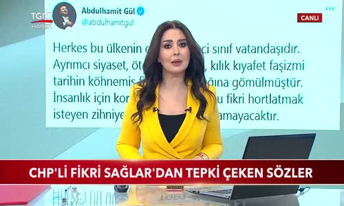 CHP'li Fikri Sağlar'dan Tepki Çeken Sözler 