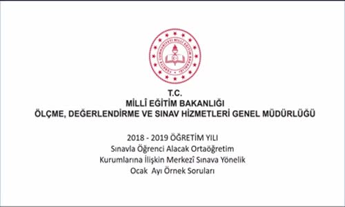 FEN BİLİMLERİ DERSİ OCAK AYI ÖRNEK SORULARI ve ÇÖZÜMLERİ izle - Video - Eğitim Bilişim Ağı