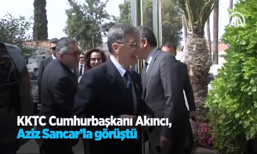 KKTC Cumhurbaşkanı Akıncı Aziz Sancar'la Görüştü