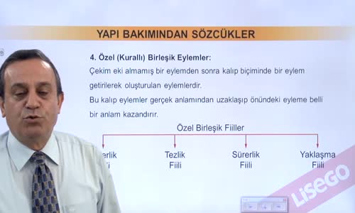 EBA TÜRKÇE LİSE SÖZCÜK TÜRLERİ-FİİL (EYLEM)-ÖZEL (KURALLI) BİRLEŞİK EYLEMLER