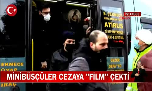 Minibüsçüler Ceza Yememek İçin Camlara Siyah Film Çektirdi! İşte Görüntüler