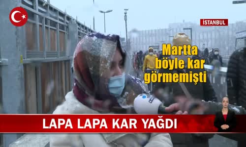 İstanbul'a lapa lapa kar yağdı! İşte Görüntüler