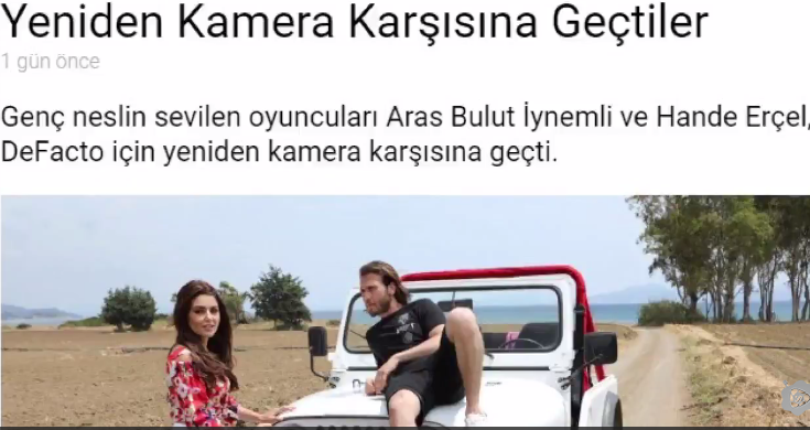 Hande Erçel ve Aras Bulut İynemli Yeniden Buluştu