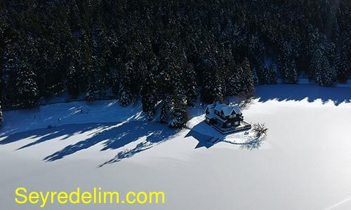 Doğa harikası Abant ve Gölcük’ün havadan görüntüsü büyüledi