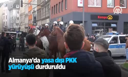 Almanya'da Yasa Dışı PKK Yürüyüşü Durduruldu