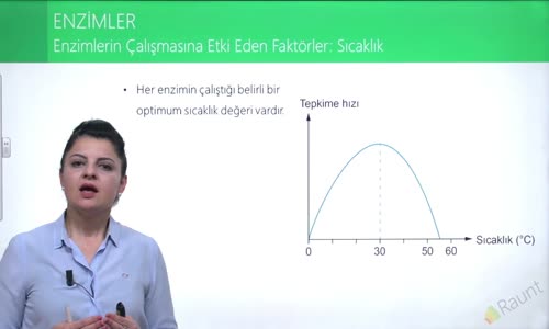 EBA BİYOLOJİ LİSE - CANLILARIN YAPISINDA BULUNAN TEMEL BİLEŞİKLER - ENZİMLER - ENZİMLERİN ÇALIŞMASINA ETKİ EDEN FAKTÖRLER - SICAKLIK VE pH