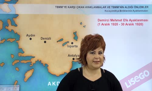 EBA T.C. İNKILAP TARİHİ VE ATATÜRKÇÜLÜK  LİSE - BÜYÜK MİLLET MECLİSİNİN AÇILIŞI VE SONRASINDAKİ GELİŞMELER - TBMM'YE YÖNELİK AYAKLANMALAR - KUVAYI MİLLİYE BİRLİKLERİNİN AYAKLANMASI