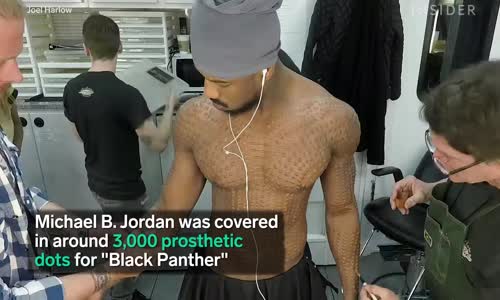 Michael B. Jordan ve Diğer Muhteşem Black Panther Oyuncularının Vücut Makyajları Nasıl Yapıldı