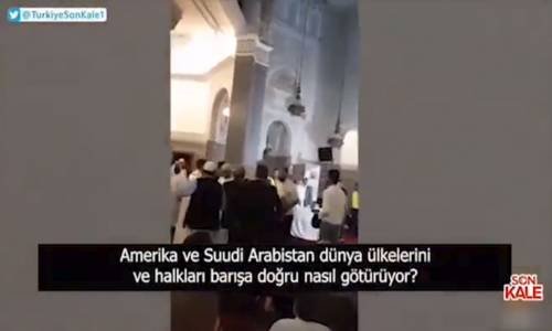 Kabe İmamını Şoke Eden Protesto: Ey Amerika'nın Kölesi