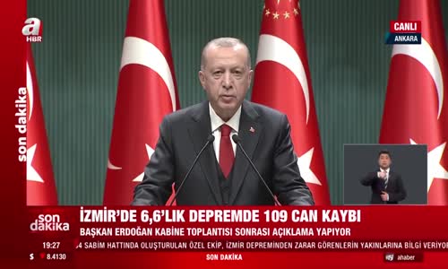 Başkan Erdoğan, Yeni Koronavirüs Tedbirlerini Ve Depremdeki Son Gelişmeleri Açıkladı 