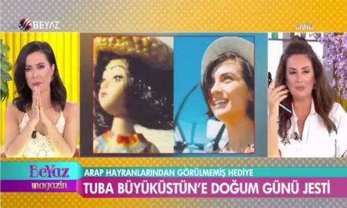 Tuba Büyüküstün'e Doğum Günü Jesti