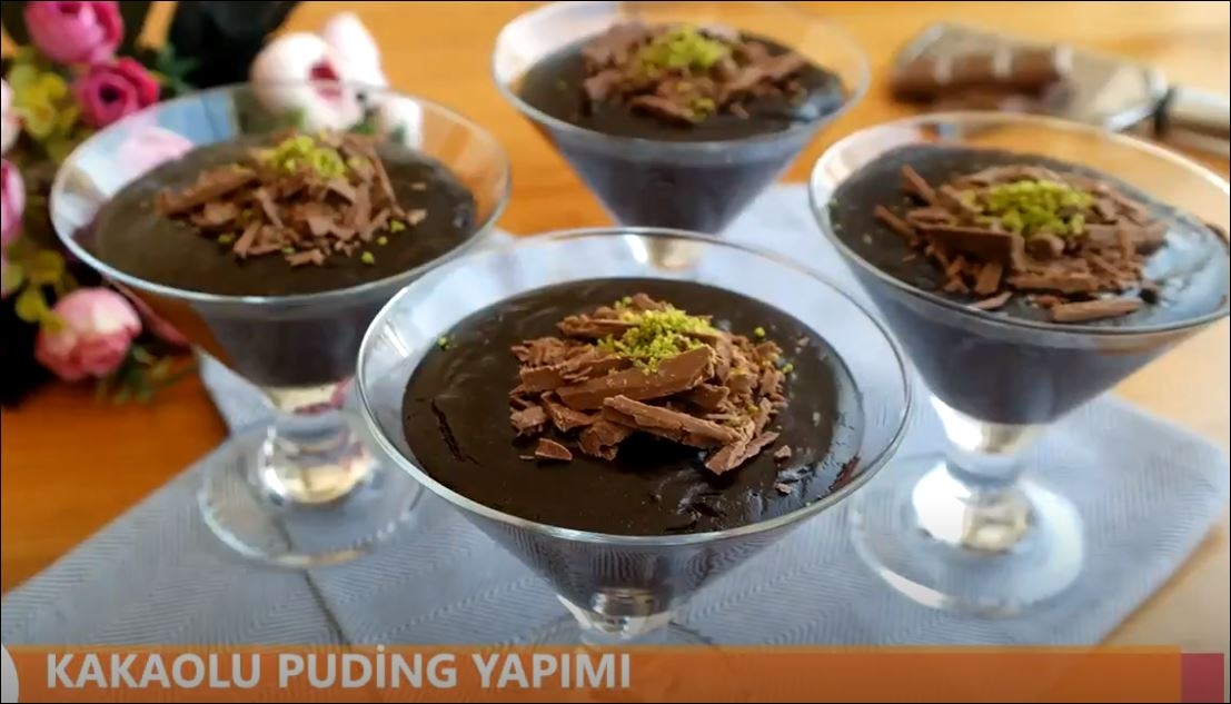 Ev Yapımı Kakaolu Puding Yapımı 