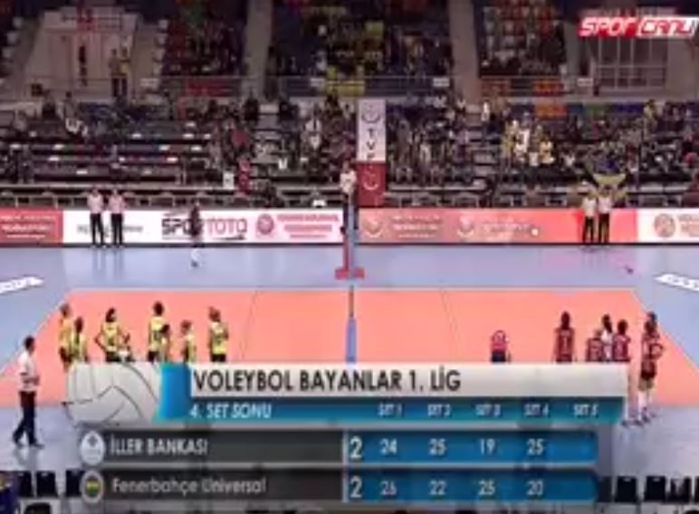 Kadınlar 1.Voleybol Ligi İlbank Fenerbahçe Maçı 5.Set 