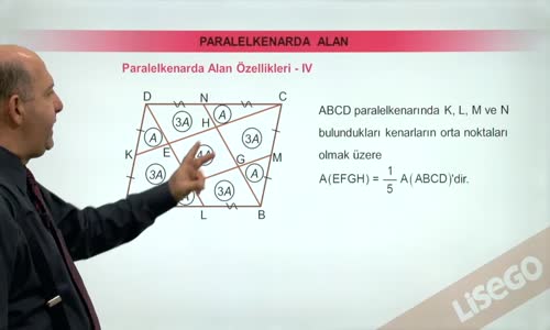 EBA GEOMETRİ LİSE  PARALELKENAR-PARALELKENARDA ALAN ÖZELLİKLERİ 4