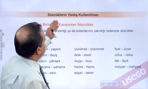 EBA TÜRKÇE LİSE ANLATIM BOZUKLUKLARI-SÖZCÜKLERİN YANLIŞ KULLANILMASI