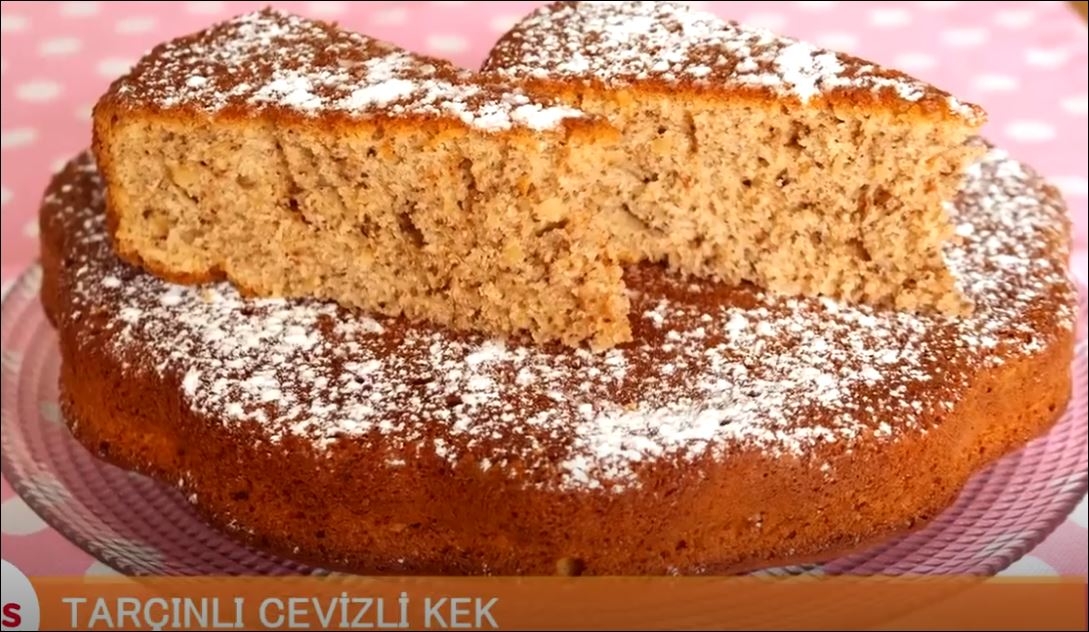 Tarçınlı Cevizli Kek 