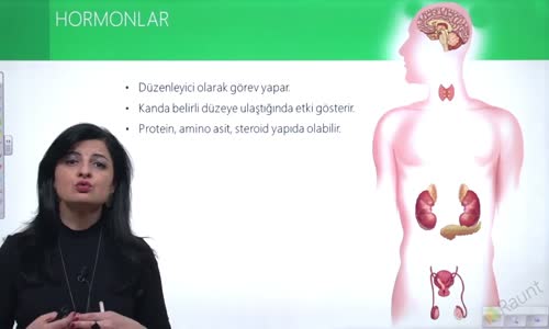 EBA BİYOLOJİ LİSE - CANLILARIN YAPISINDA BULUNAN TEMEL BİLEŞİKLER - HORMANLAR VE VİTAMİN - HORMONLAR