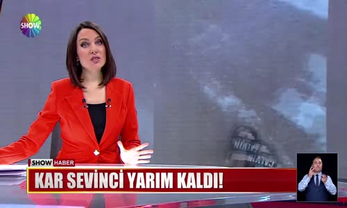 Kar sevinci yarım kaldı!