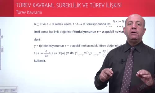 EBA MATEMATİK 2  LİSE 4 TÜREV-TÜREV KAVRAMI