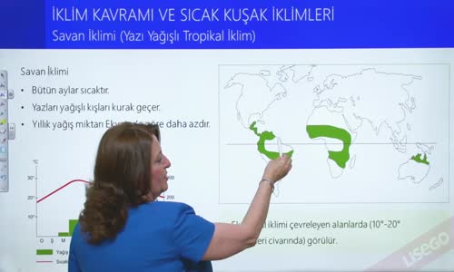 EBA COĞRAFYA LİSE - NEM VE YAĞIŞ - İKLİM KAVRAMI VE SICAK KUŞAK İKLİMLERİ - SAVAN İKLİMİ