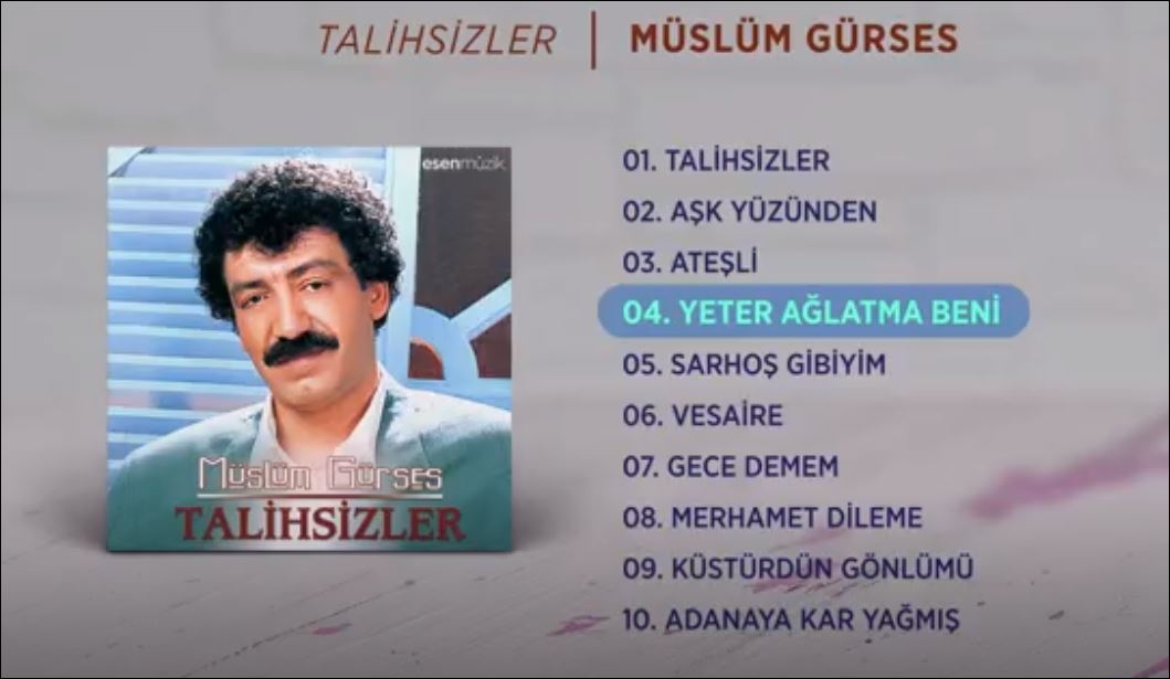  Müslüm Gürses Yeter Ağlatma Beni