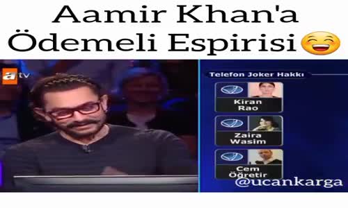 Aamir Khan'a Yapılan Hindistan'a Çok Yazıyor Esprisi - Kim Milyoner Olmak İster