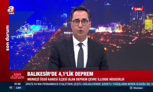 Balıkesir'de 4,1 büyüklüğünde deprem! İşte ilk görüntüler...