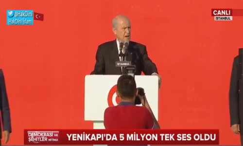 Yeni Kapıda Fetoya ve Dünyaya Meydan Okudu  Devlet Bahçeli