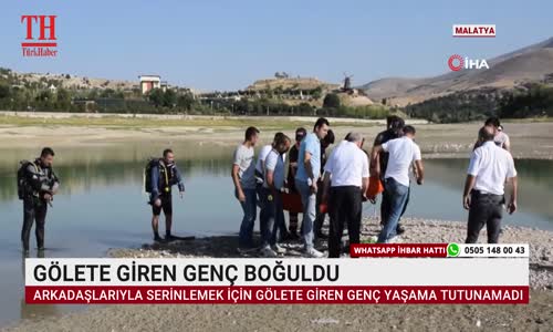 GÖLETE GİREN GENÇ BOĞULDU