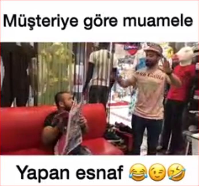 Müşteriye Göre Muamele Yapan Esnaf