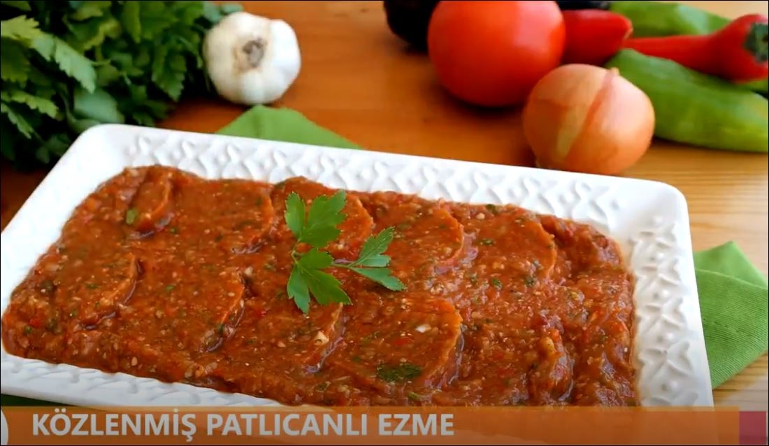 Közlenmiş Patlıcan Ezme Tarifi 