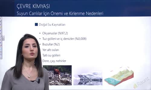 EBA KİMYA LİSE - DOĞA VE KİMYA - SU VE HAYAT - SUYUN CANLILAR İÇİN ÖNEMİ VE KİRLENME NEDENLERİ