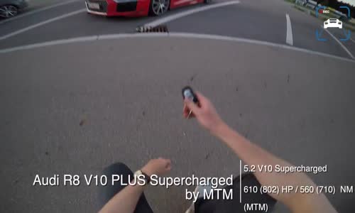 802HP Audi R8 V10 Plus SUPERCHARGED 324km Testi