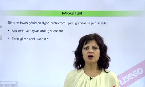 EBA BİYOLOJİ LİSE - EKOLOJİ VE GÜNCEL ÇEVRE SORUNLARI - KOMÜNİTE EKOLOJİSİ, SİMBİYOTİK YAŞAM - KOMÜNİTEDE SİMBİYOTİK İLİŞKİLER, BİTKİSEL PARAZİTİZM