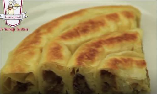 Tavada Rulo Börek Tarifi  Kıymalı Patatesli Çıtır Kol Böreği