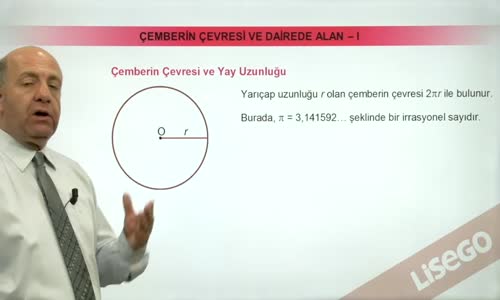 EBA GEOMETRİ LİSE ÇEMBER -ÇEMBERİN ÇEVRESİ YAY UZUNLUĞU