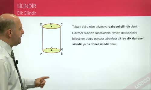 EBA GEOMETRİ LİSE SİLİNDİR-DİK SİLİNDİR