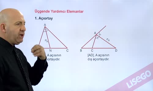 EBA GEOMETRİ LİSE 4 ÜÇGEN -ÜÇGENDE YARDIMCI ELEMANLAR