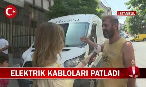 İstanbul Sultangazi Yunus Emre Mahallesi'nde Elektrik Kabloları Patladı! İşte Görüntüler