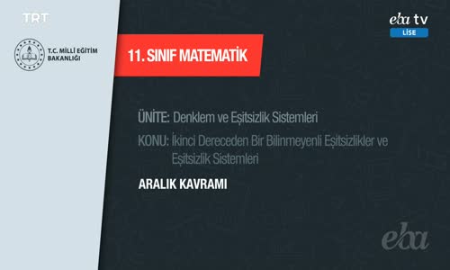 11. Sınıf Matematik 1.Bölüm İzle