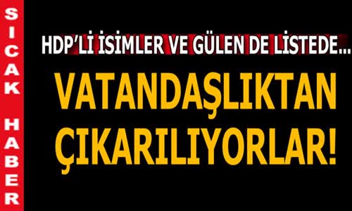 Son Dakika  3 Ay İçinde Türkiye'ye Gelmezlerse Vatandaşlıktan Çıkarılacaklar