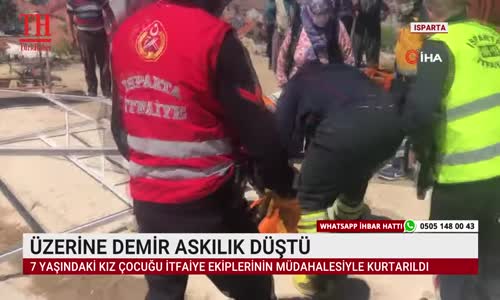 ÜZERİNE DEMİR ASKILIK DÜŞTÜ