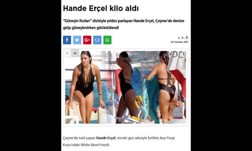  Hande Erçel Fazla Kilolarından Dolayı  Mayo Tercih Etti