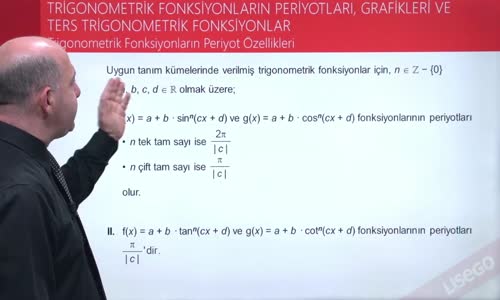 EBA MATEMATİK 2  LİSE 4 TRİGONOMETRİ - TRİGONOMETRİK FONKSİYONLARIN PERİYOT ÖZELLİKLER