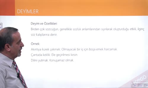 EBA TÜRKÇE LİSE DEYİMLER